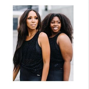 Zyia leopard mesh tank